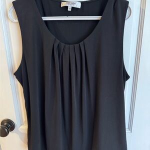 Black Sleeveless Top size 2x